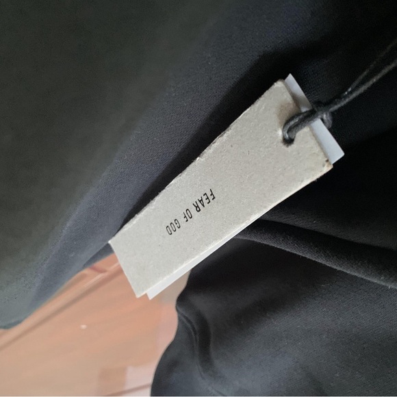 Fear of God Black 'Eternal' Embossed Crewneck Sweatshirt - Picture 7 of 7